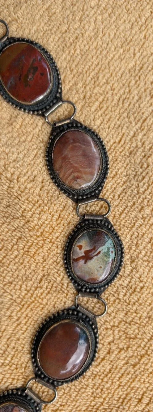 Vintage Agate Chain Belt
